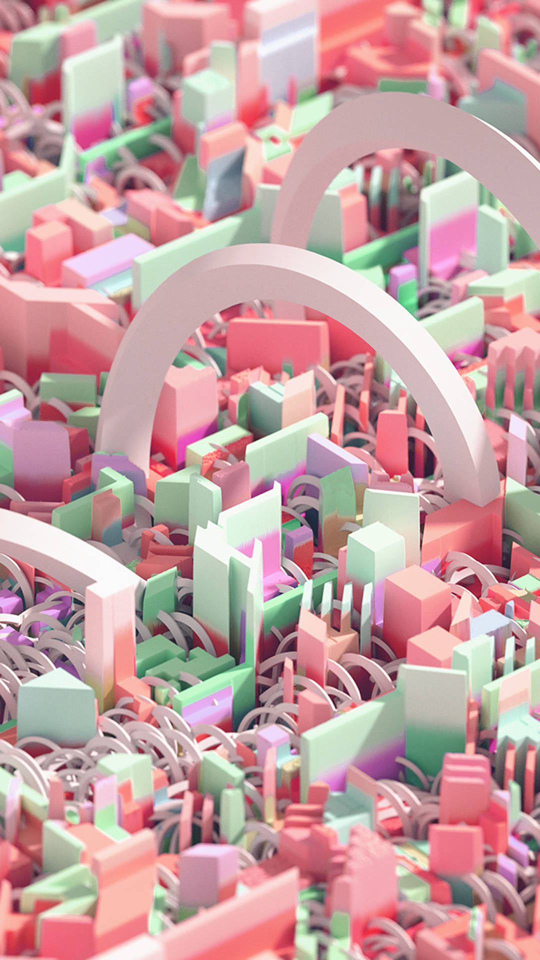 Pink 3d iPhone 桌布
