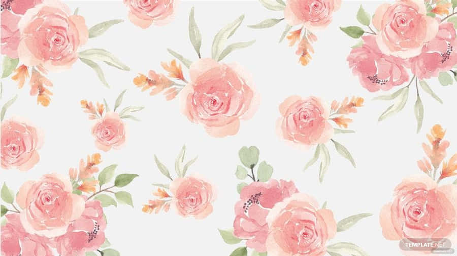 Pink Floral 桌布