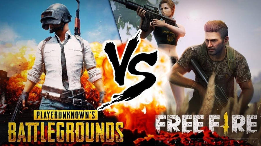 Pubg Vs Free Fire 桌布