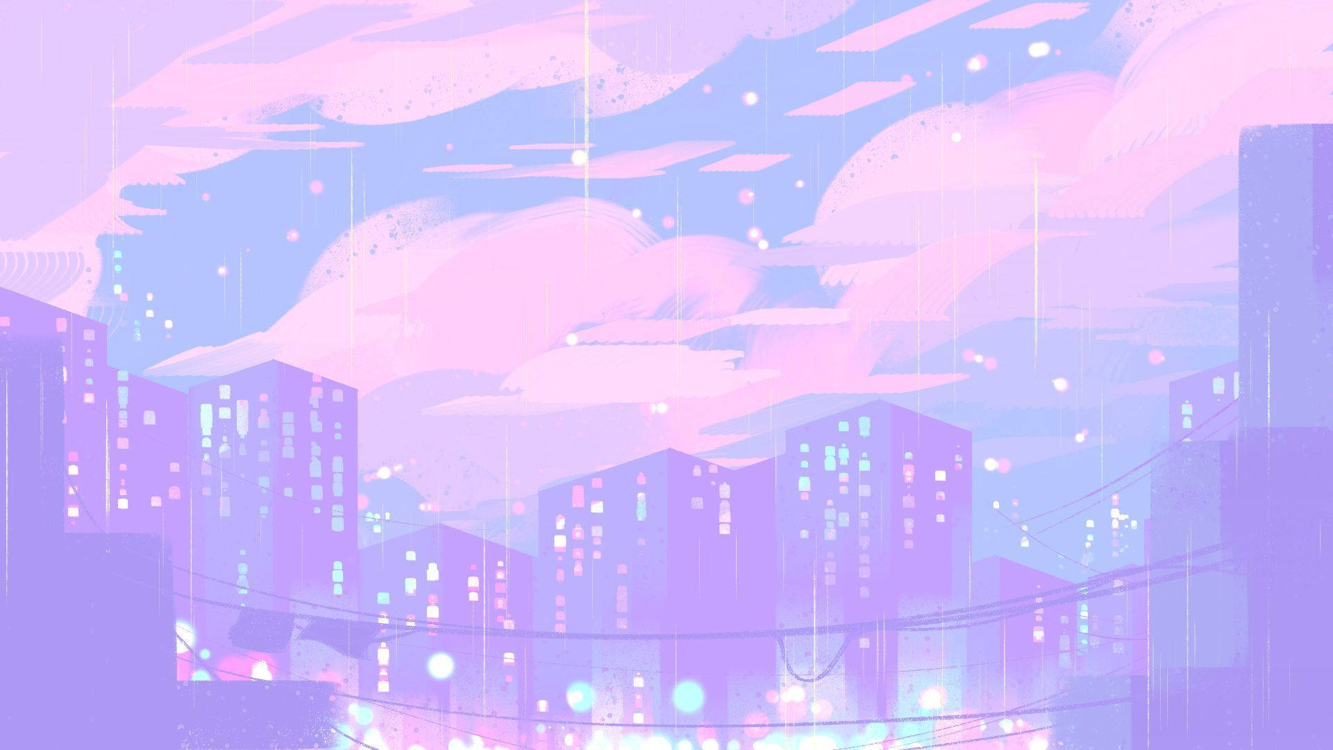 Purple Aesthetic Anime 桌布
