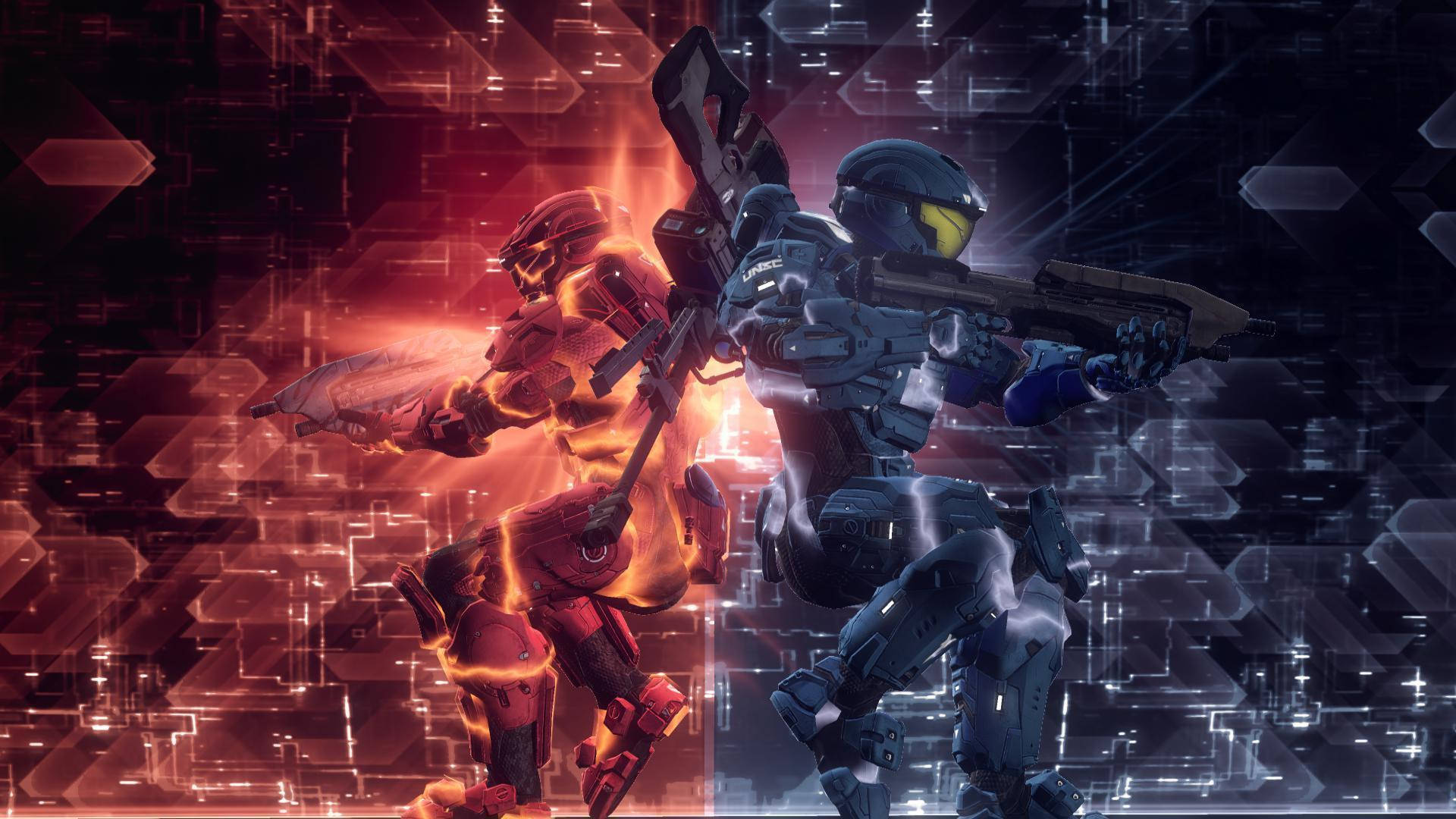Wallpapers For > Red Vs Blue Wallpapers