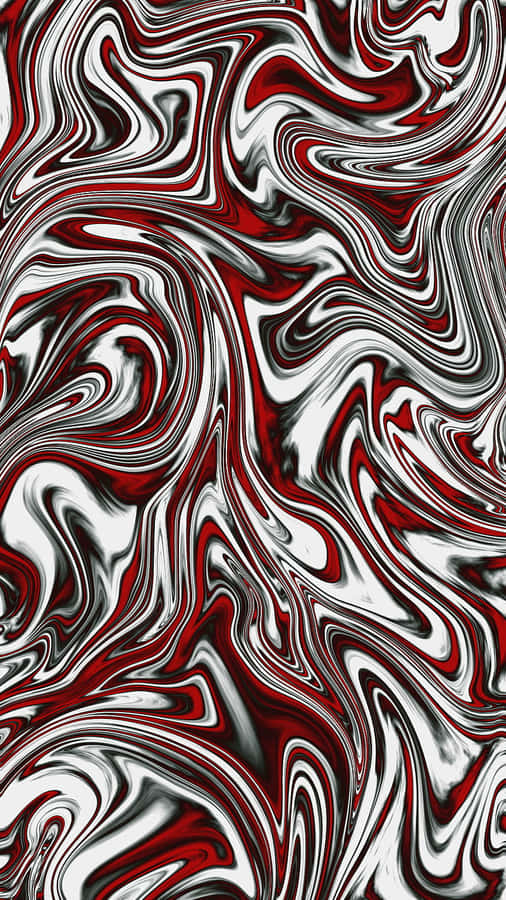 Red White And Black Abstract 桌布