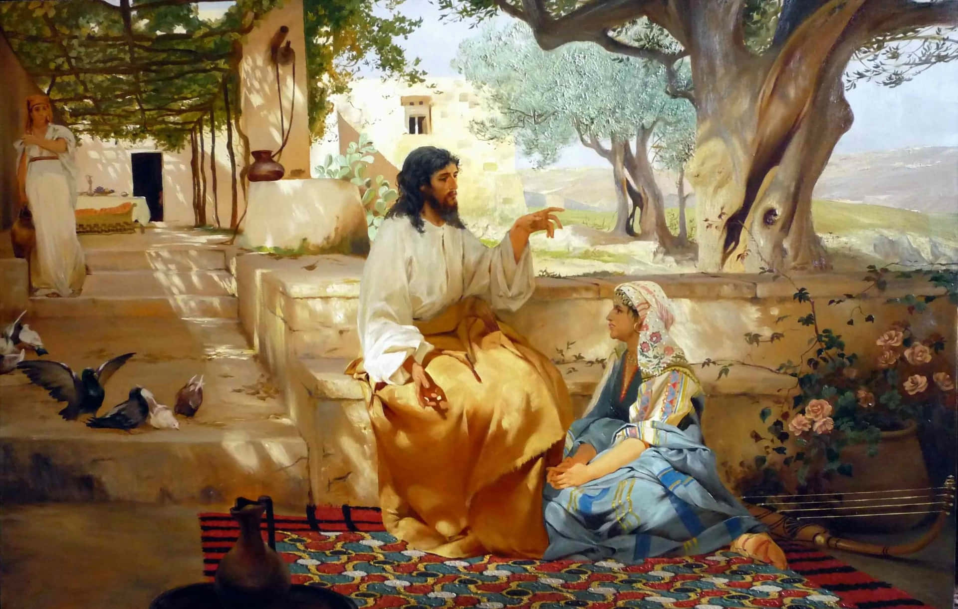 Religious Art 桌布