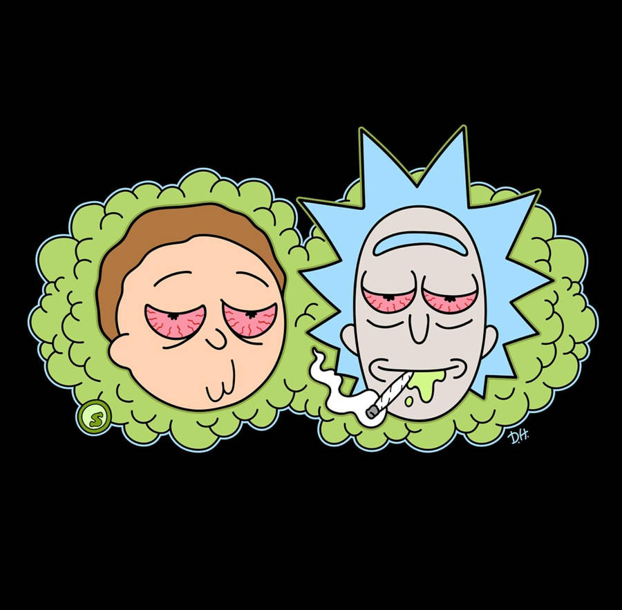 Rick And Morty Weed 桌布