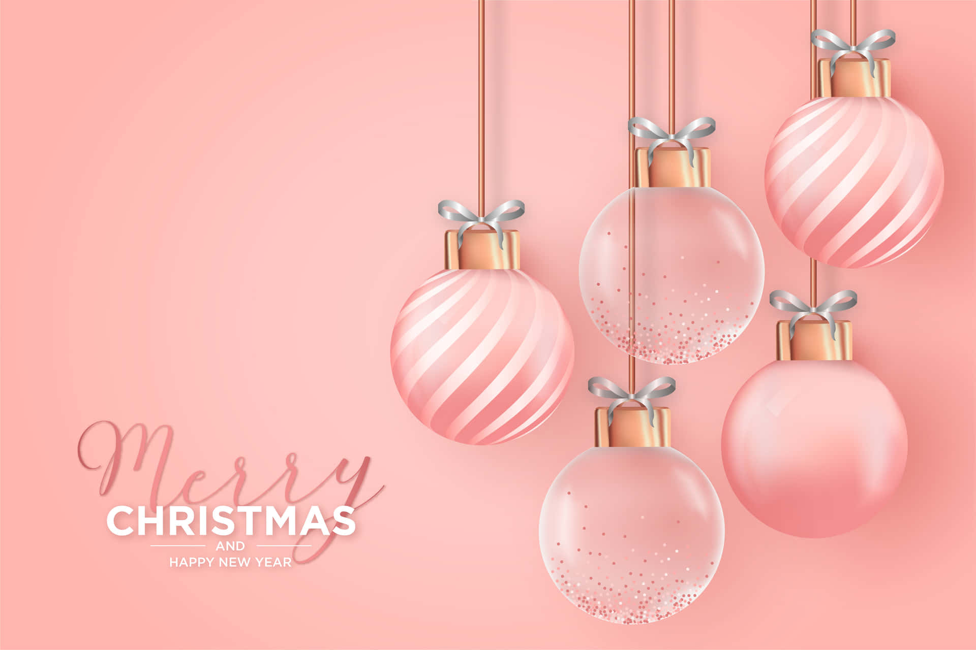 Rose Gold Christmas 桌布