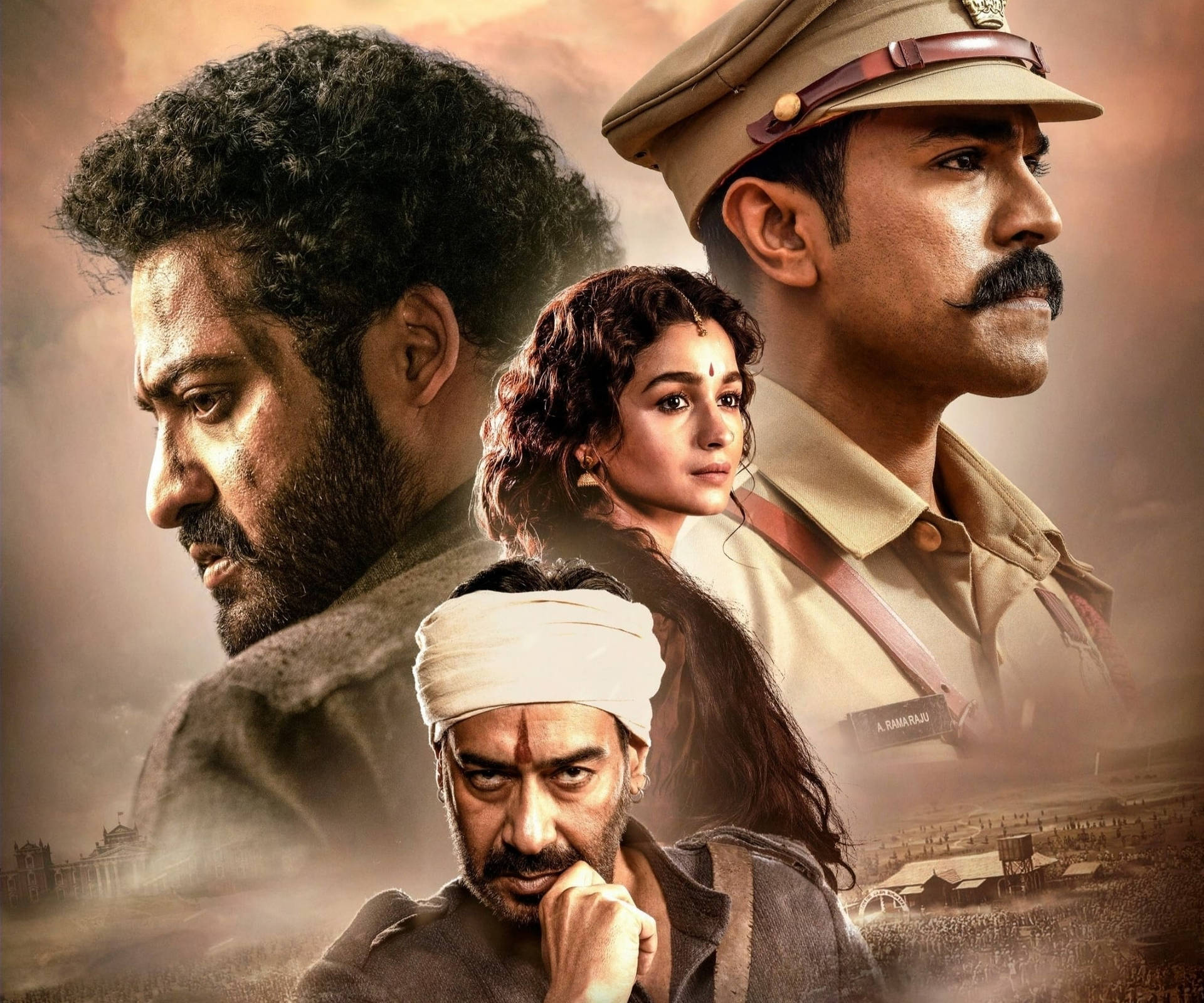 Movie RRR HD Wallpaper | Background Image