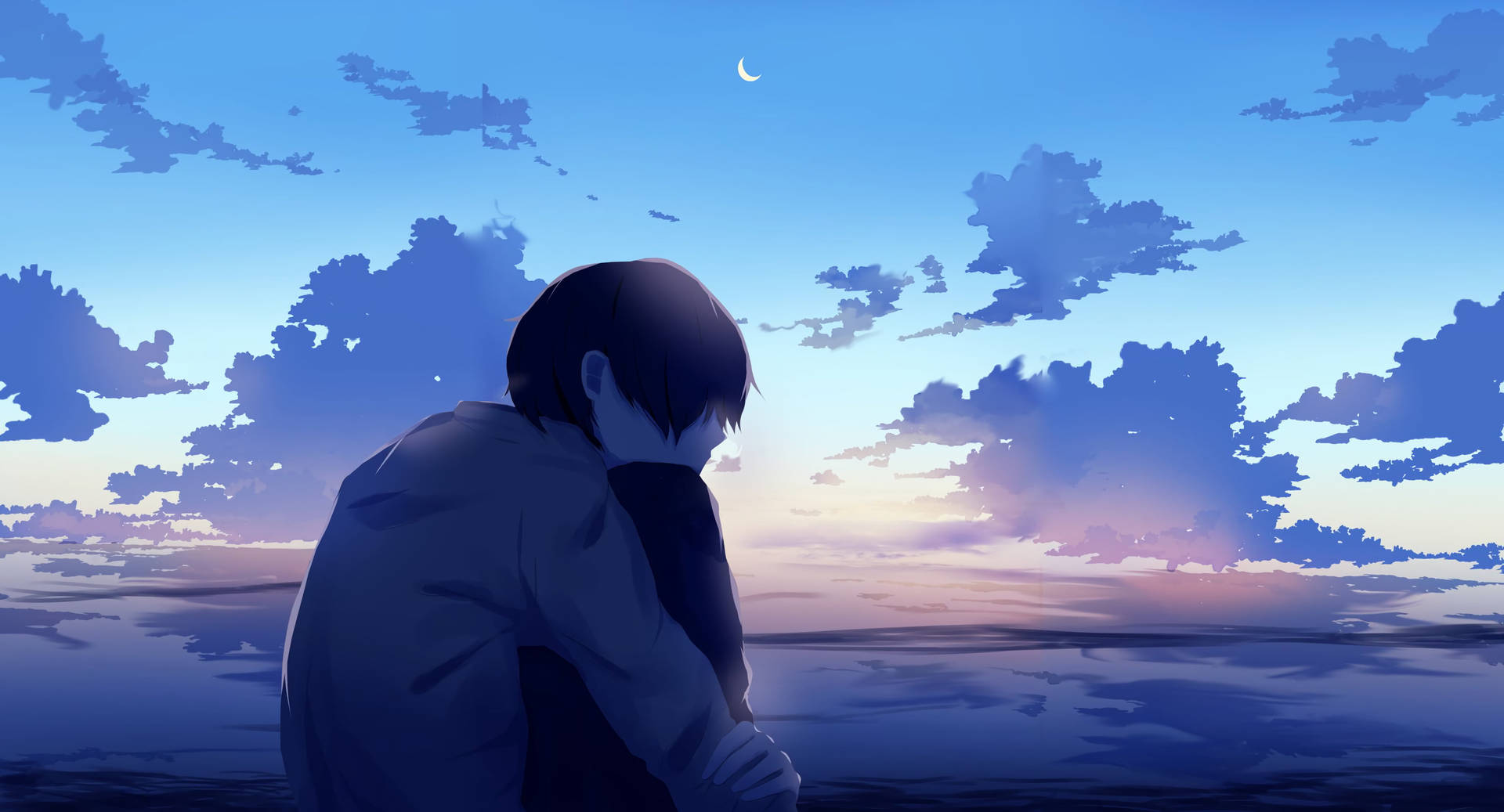 Sad Boy Anime 桌布