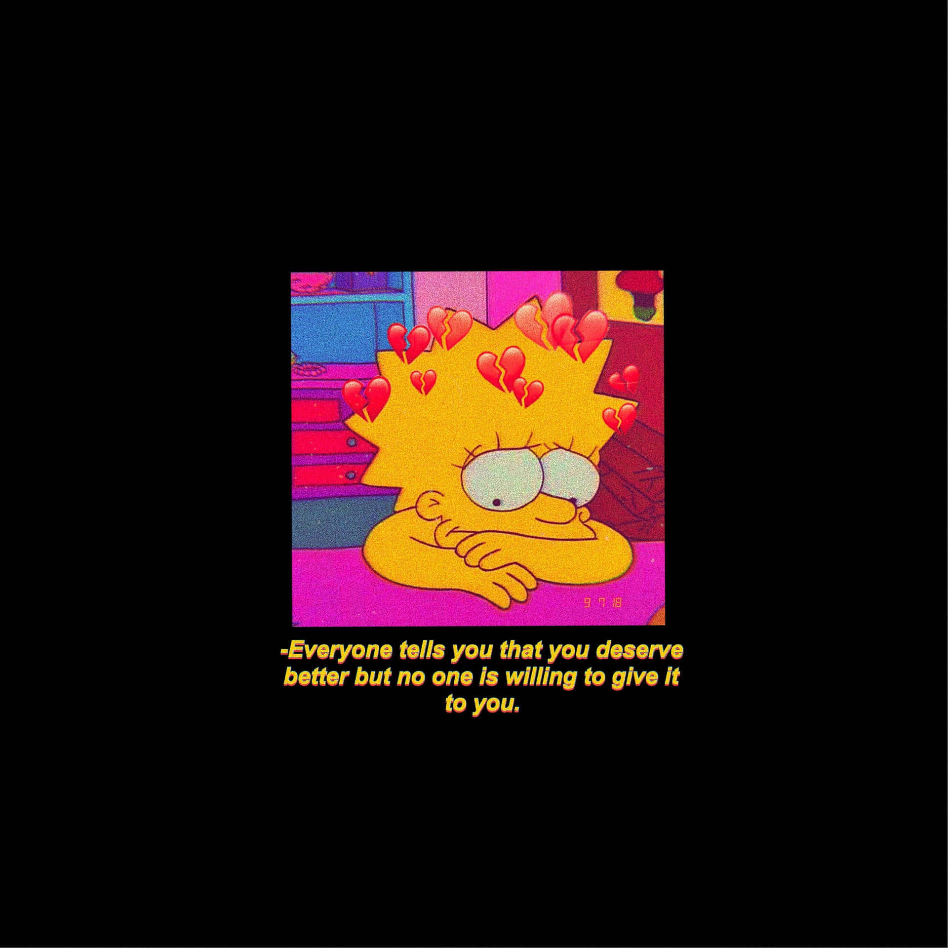 Sad Lisa Simpson 壁紙