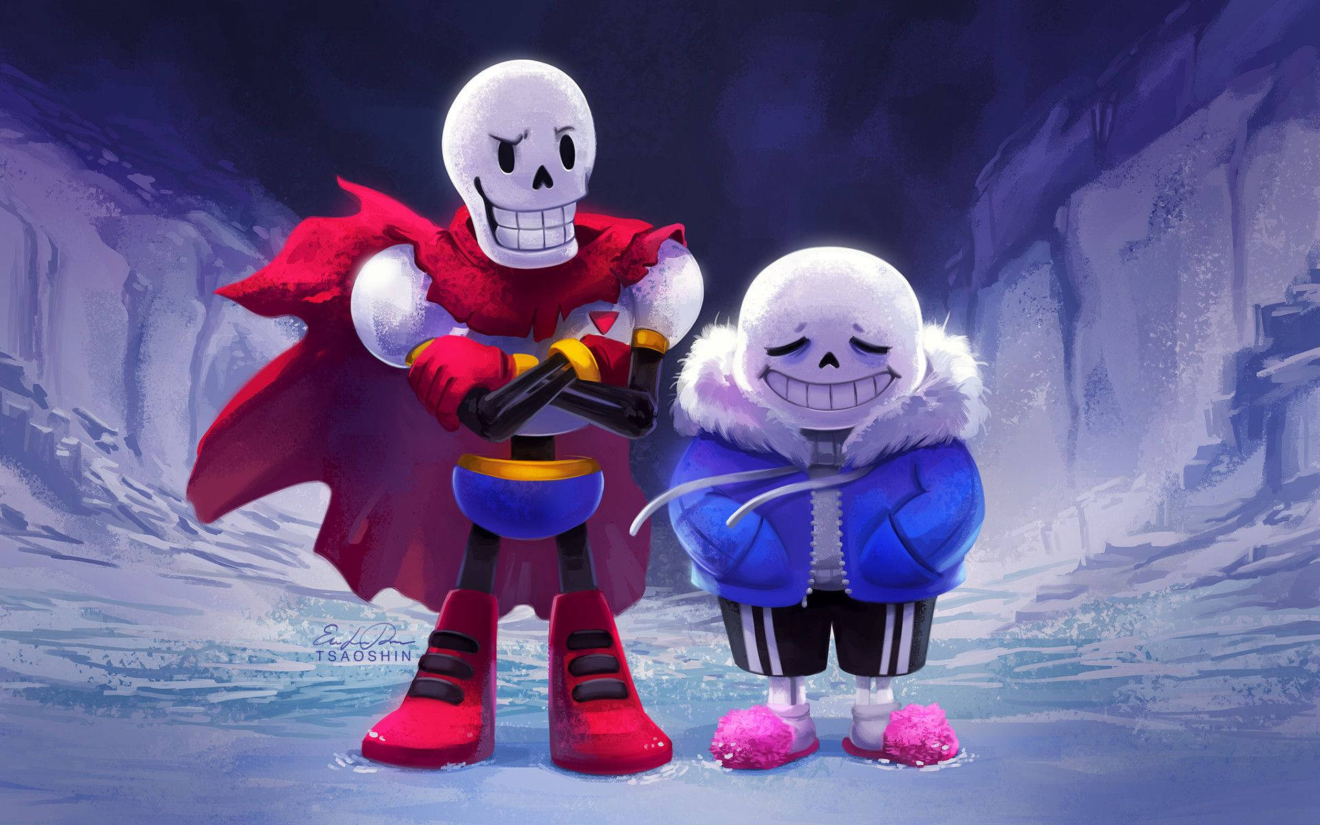 1920x1200 Undertale Sans and Papyrus Wallpaper