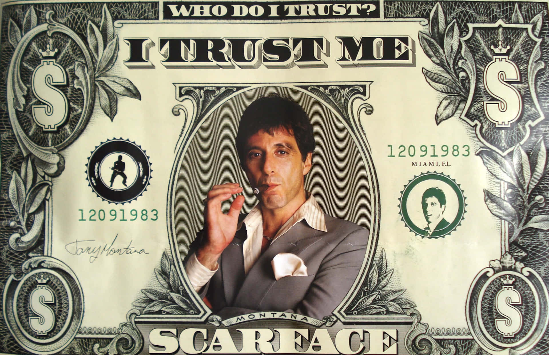 Scarface Tony Montana 桌布