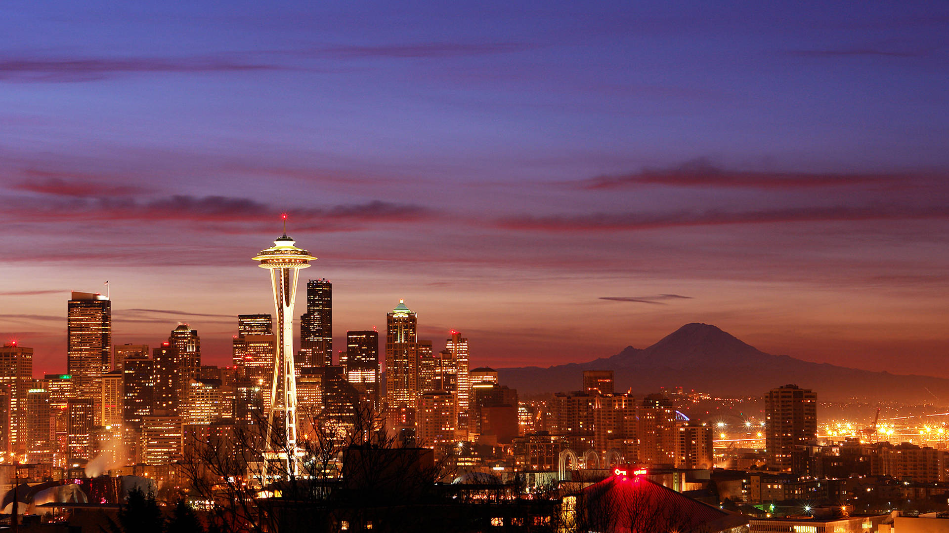 Man Made Seattle Cities United States Space Needle HD Wallpaper | Background Image