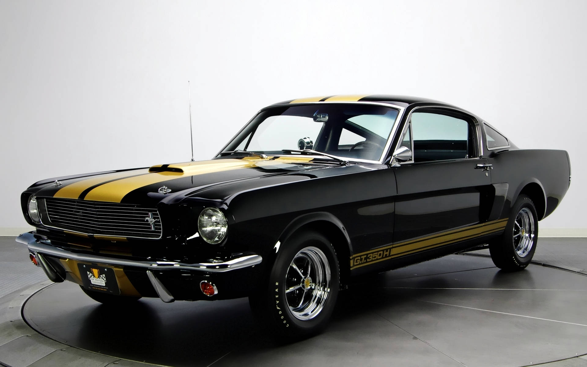 Vehicles Shelby GT350 Hertz Ford Muscle Car Black Car HD Wallpaper | Background Image