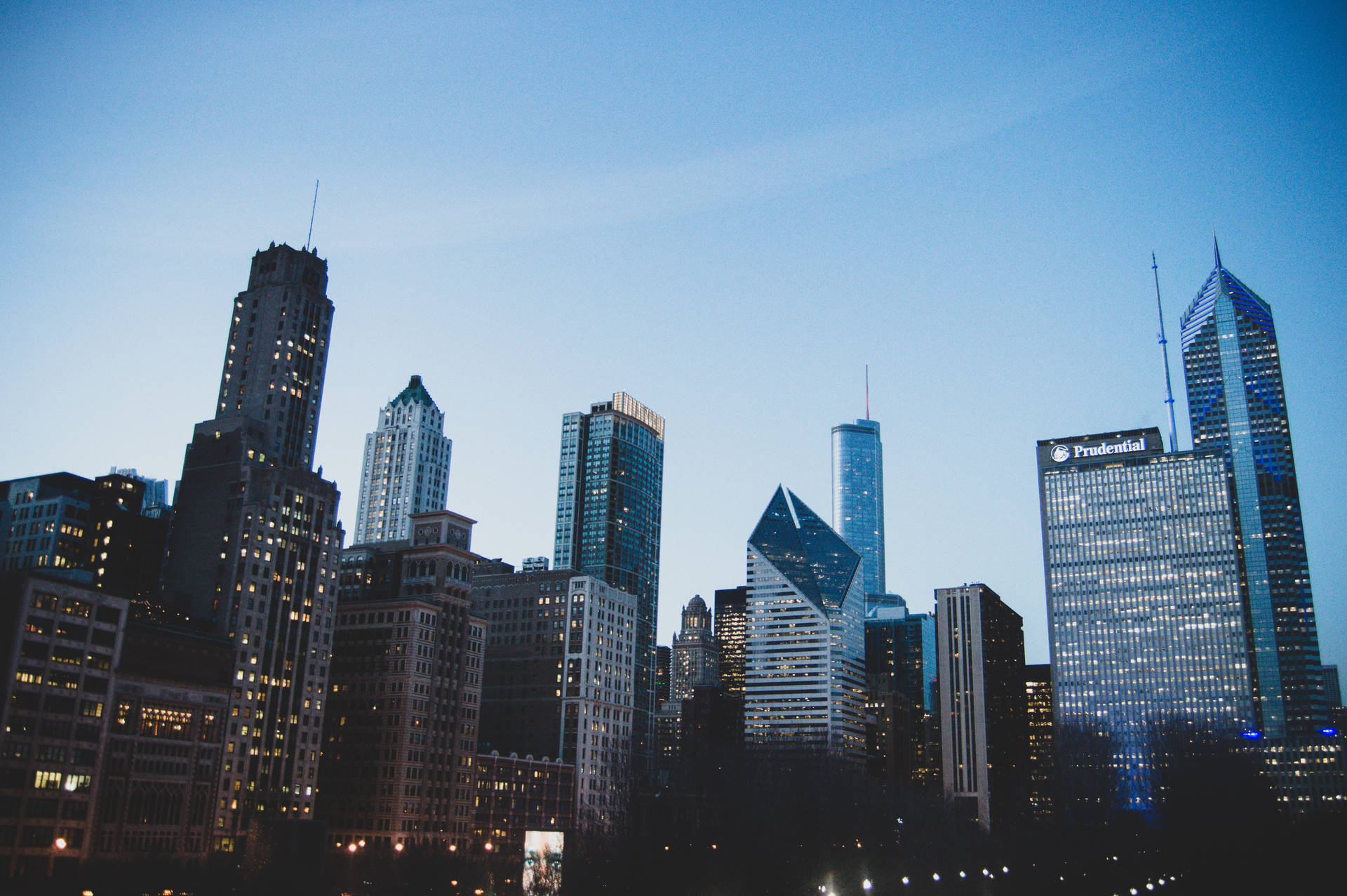 high-rise buildings in city