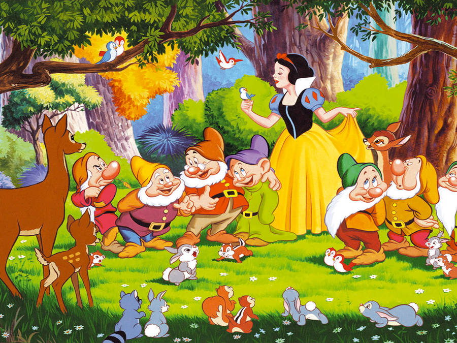 Snow white and the seven dwarfs 桌布