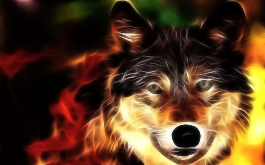 Super Cool Wolf 桌布