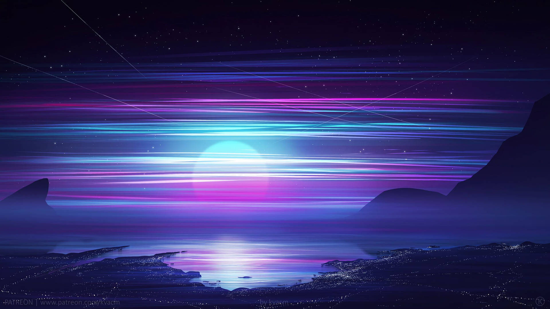 2880x1620 Synthwave Of Retro Night, HD Abstract, 4K Wallpaper, Image