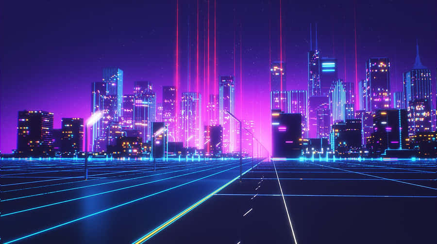 Synthwave City 桌布