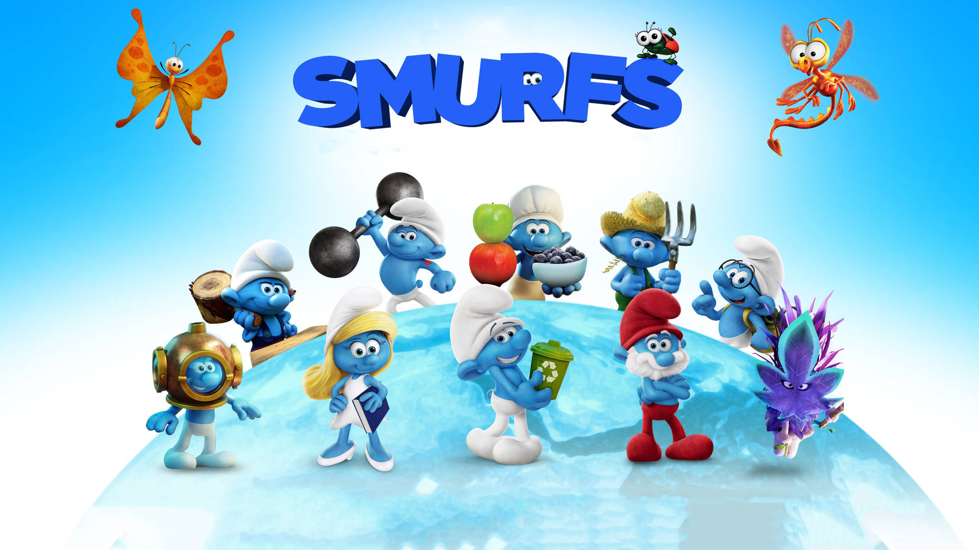 The Smurfs 桌布