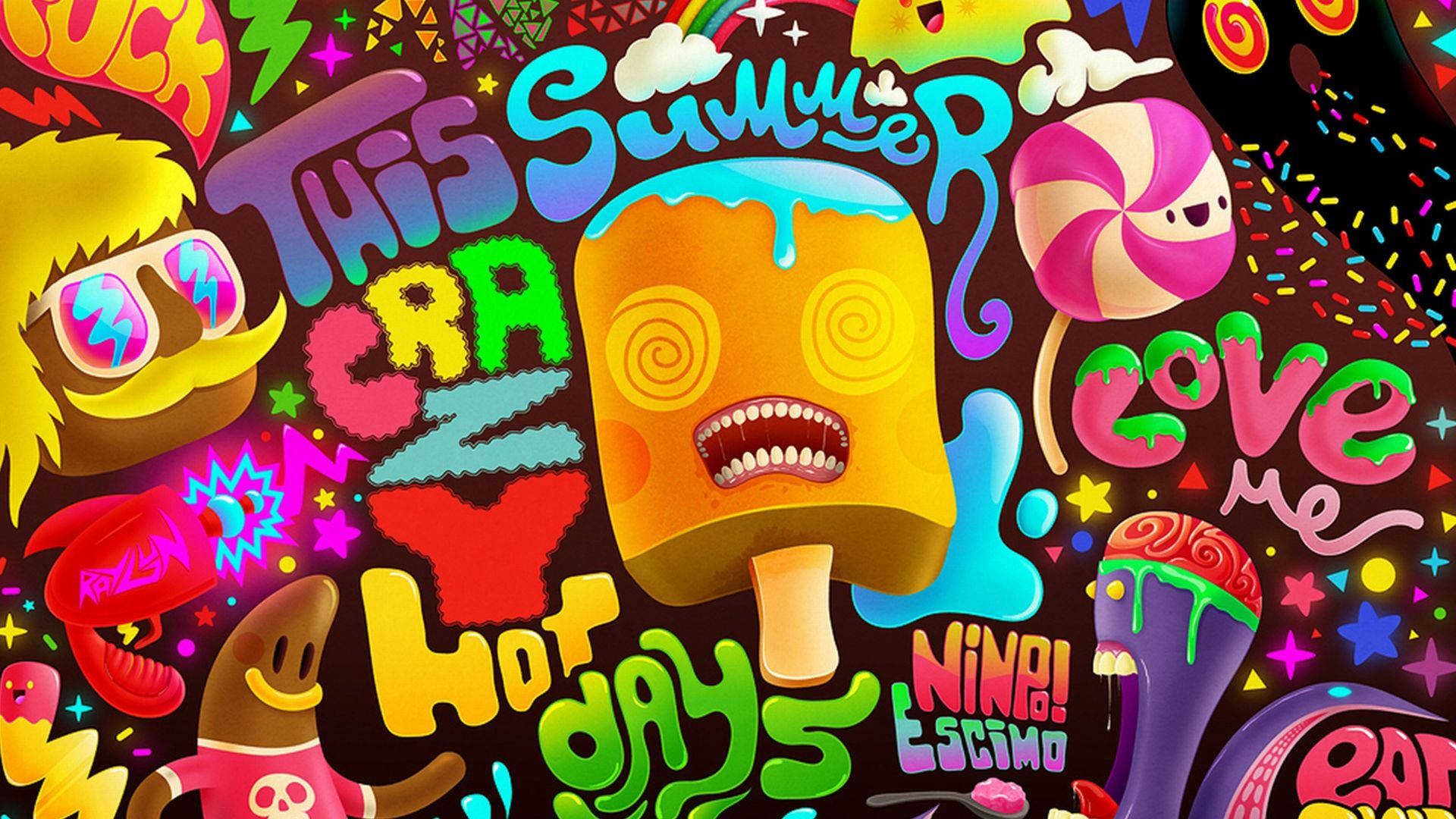 Trippy Cartoon 桌布
