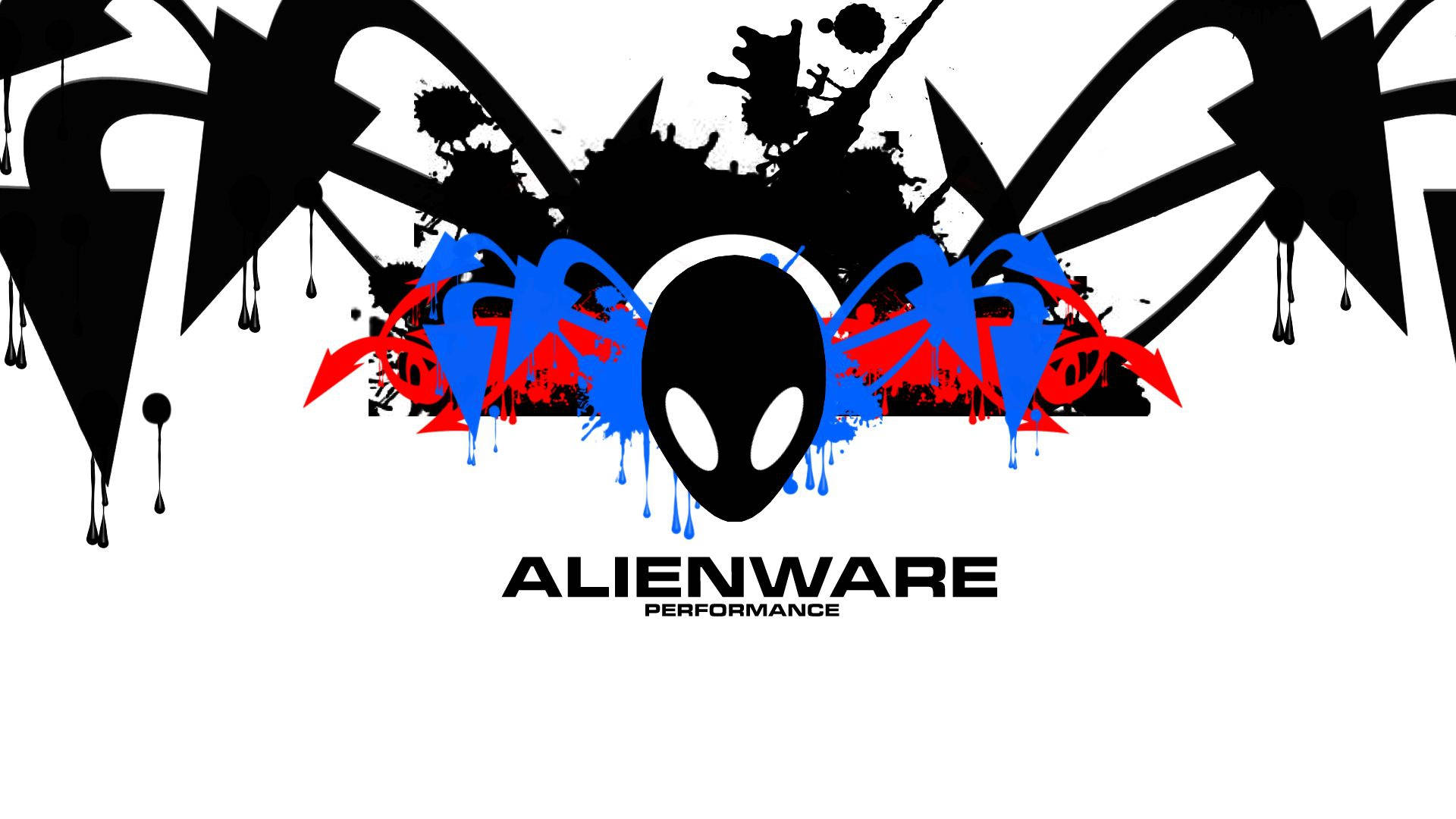 White Alienware 桌布