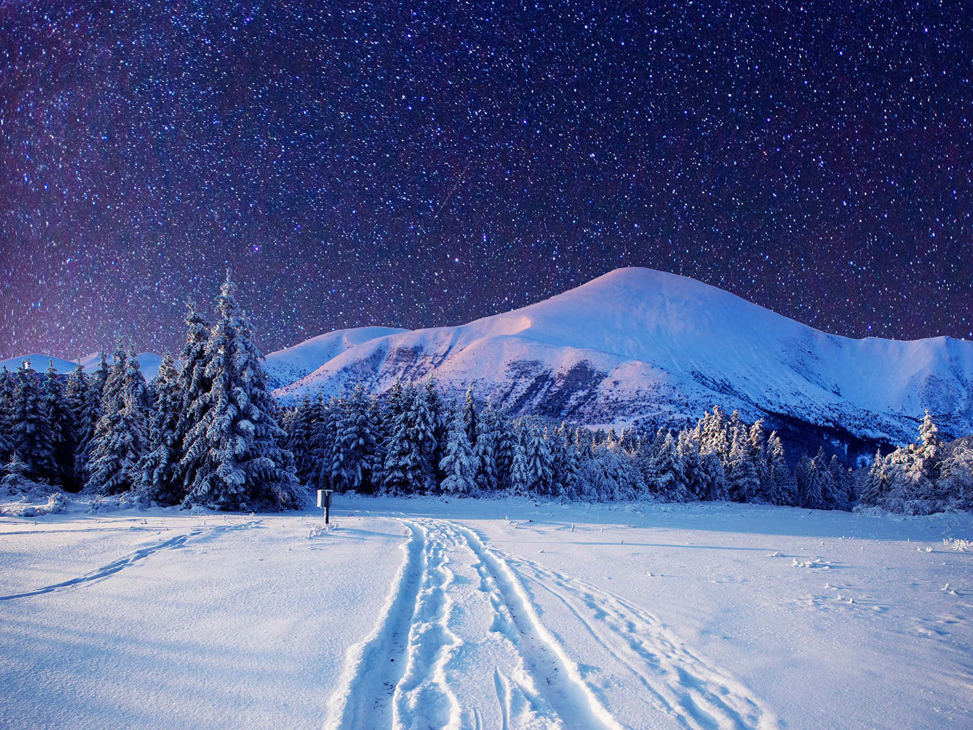 Winter Night Desktop 桌布