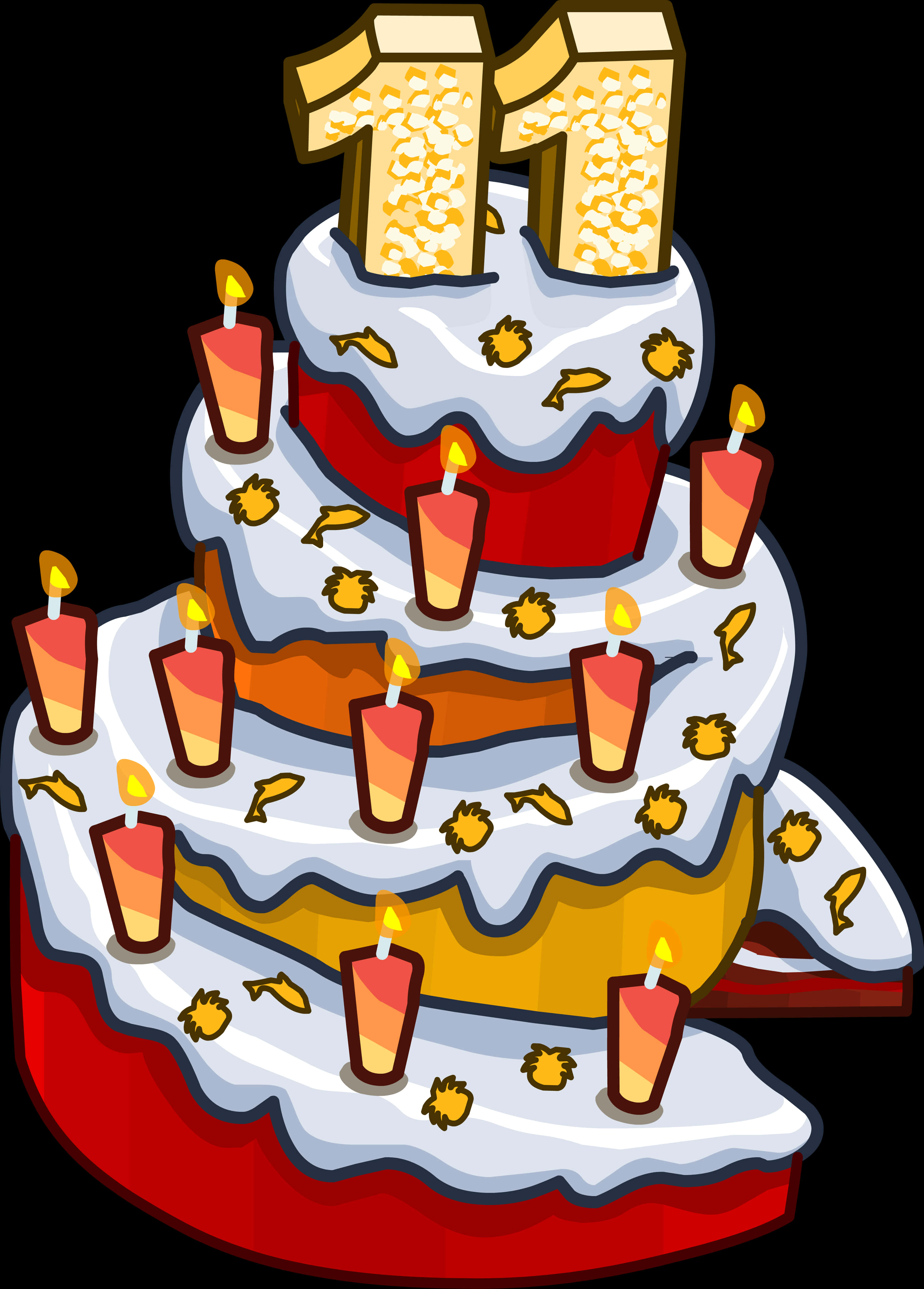 11週年生日蛋糕慶祝 壁紙