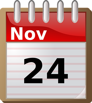 11月24日 日曆圖標 壁紙