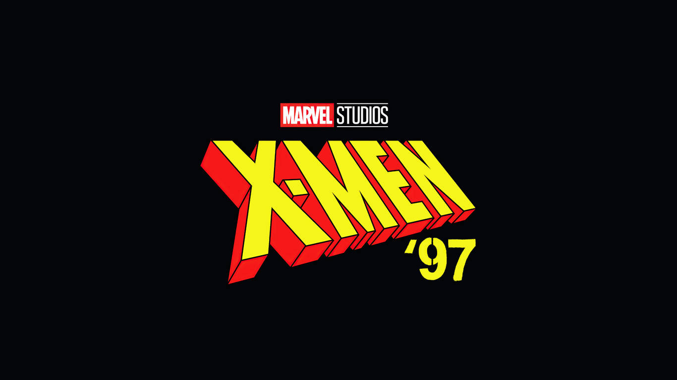 X-Men '97 標誌，帶有 Marvel Studios 文字，黑色背景。