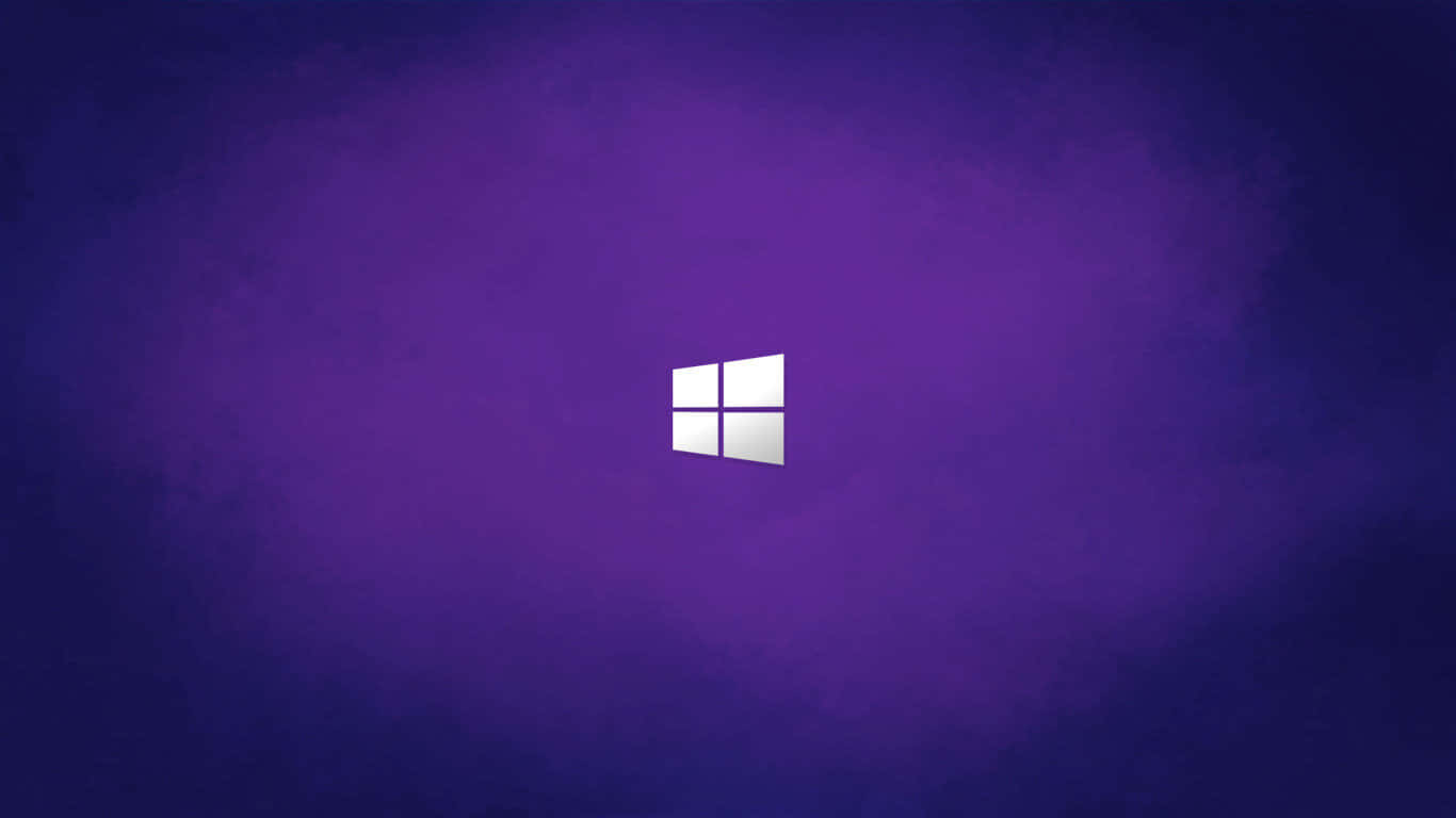 紫色漸變背景上的Windows標誌