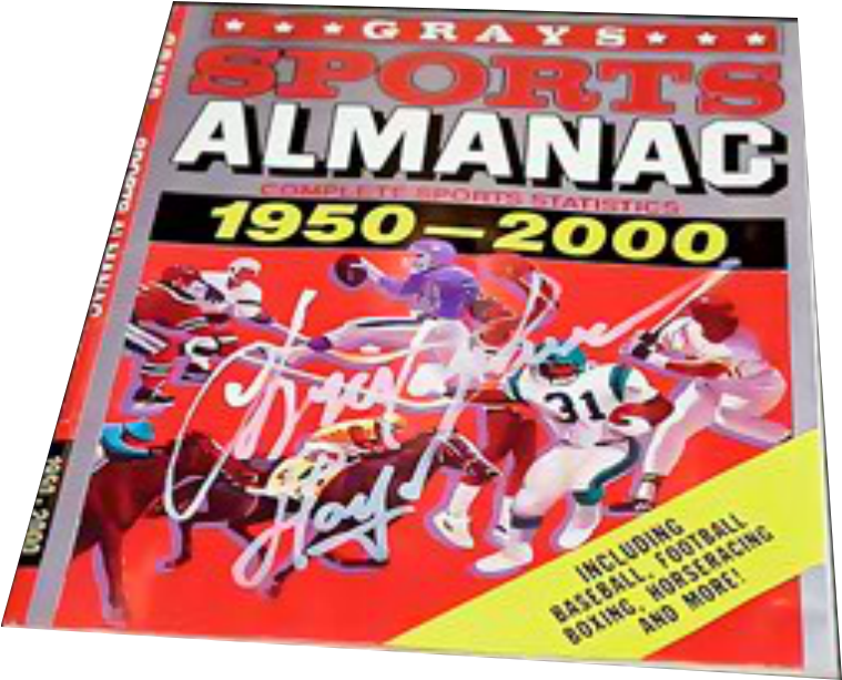 格雷體育年鑑 1950-2000 壁紙 — 1950-2000年充滿活力的體育年鑑封面，以鮮明的紅色背景展示動感十足的運動員。