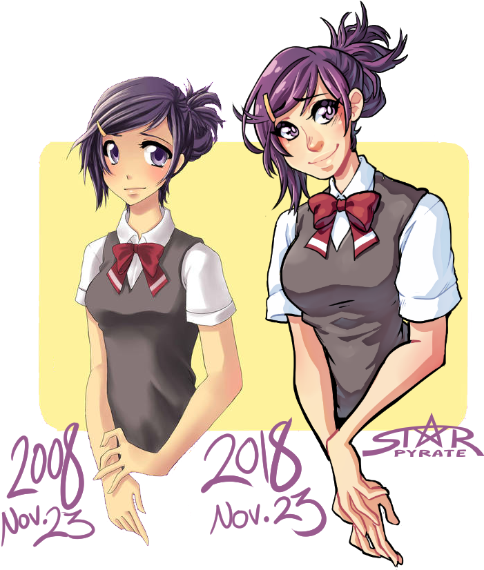 藝術_ 演變_ 比較_2008年對比2018年 壁紙