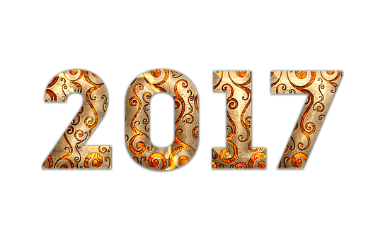 金色新年2017 壁紙