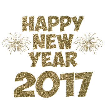閃爍新年快樂2017 壁紙