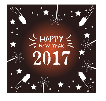 2017年新年快樂慶祝圖案 壁紙