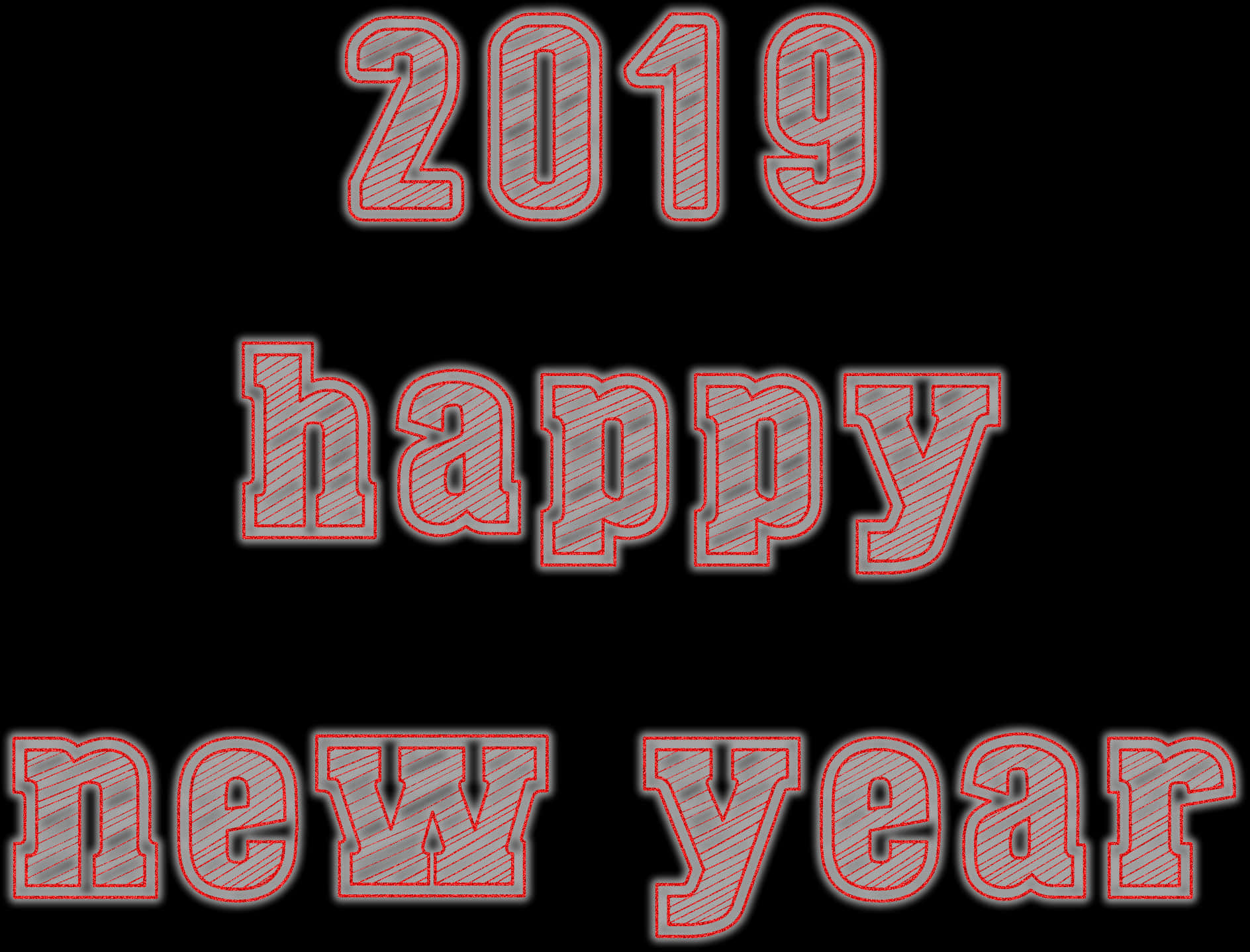 2019年新年快樂圖形 壁紙