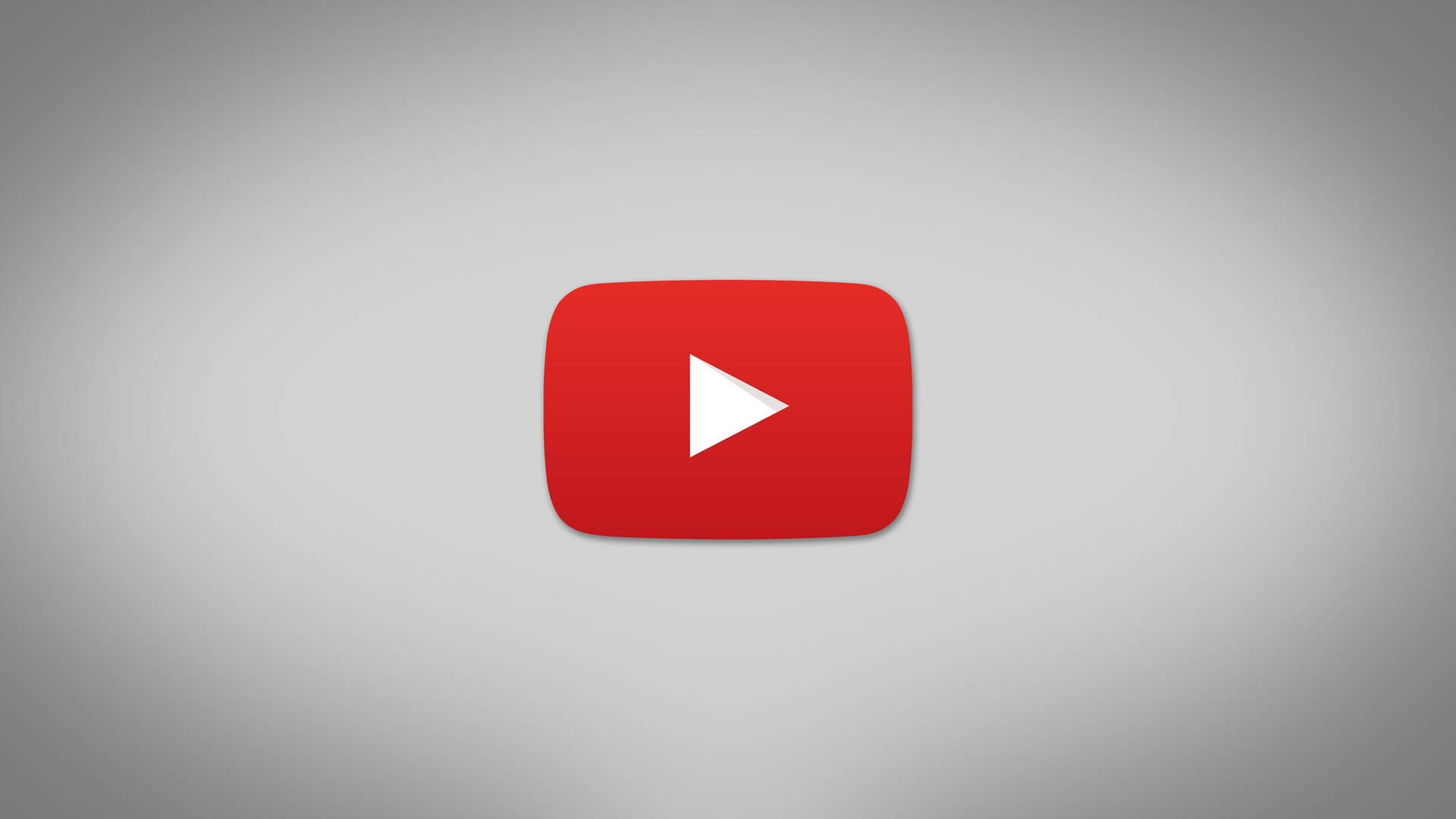 灰色背景上的 YouTube 播放按鈕標誌