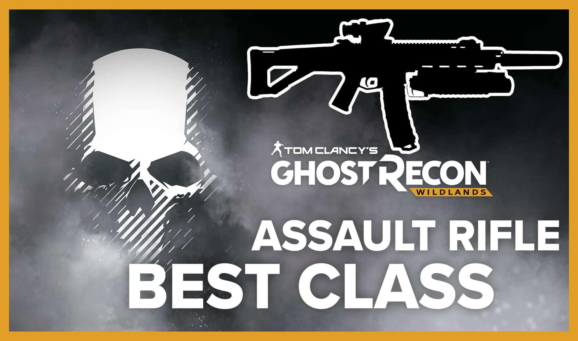 Tom Clancy's Ghost Recon Wildlands 突擊步槍最佳等級圖形，附骷髏圖標。