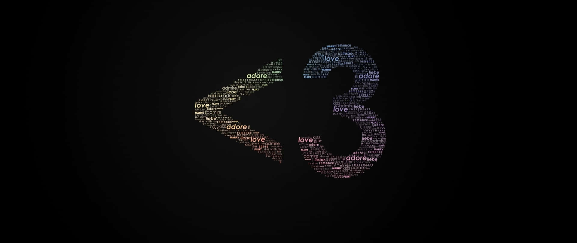 一個風格化的數字33，由發光的文字詞語在黑色背景上組成。