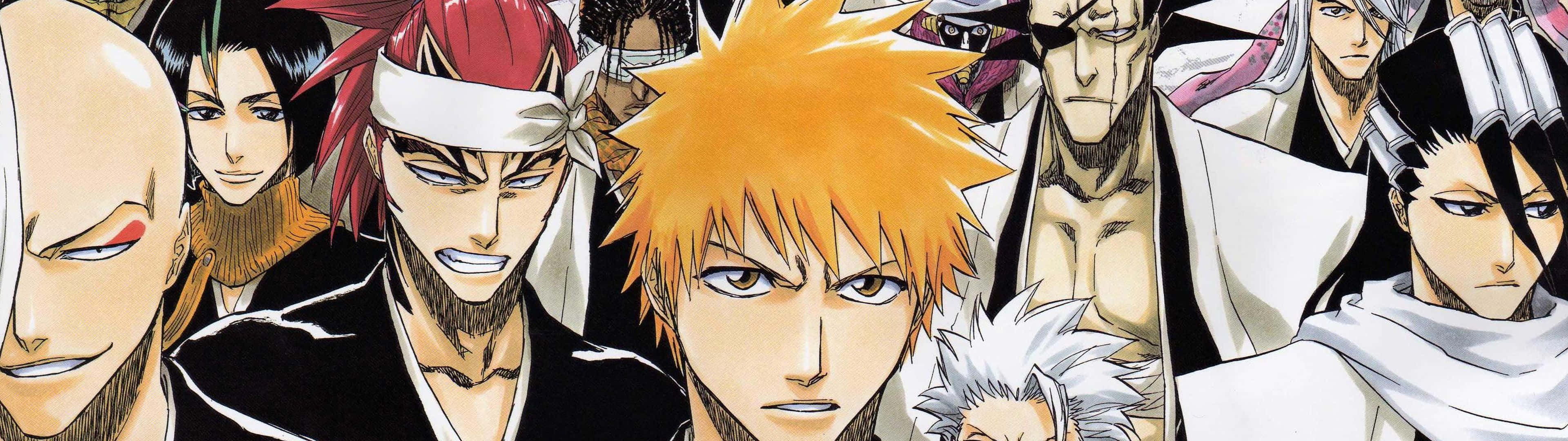 Bleach 動漫角色，表情強烈，頭髮尖刺。