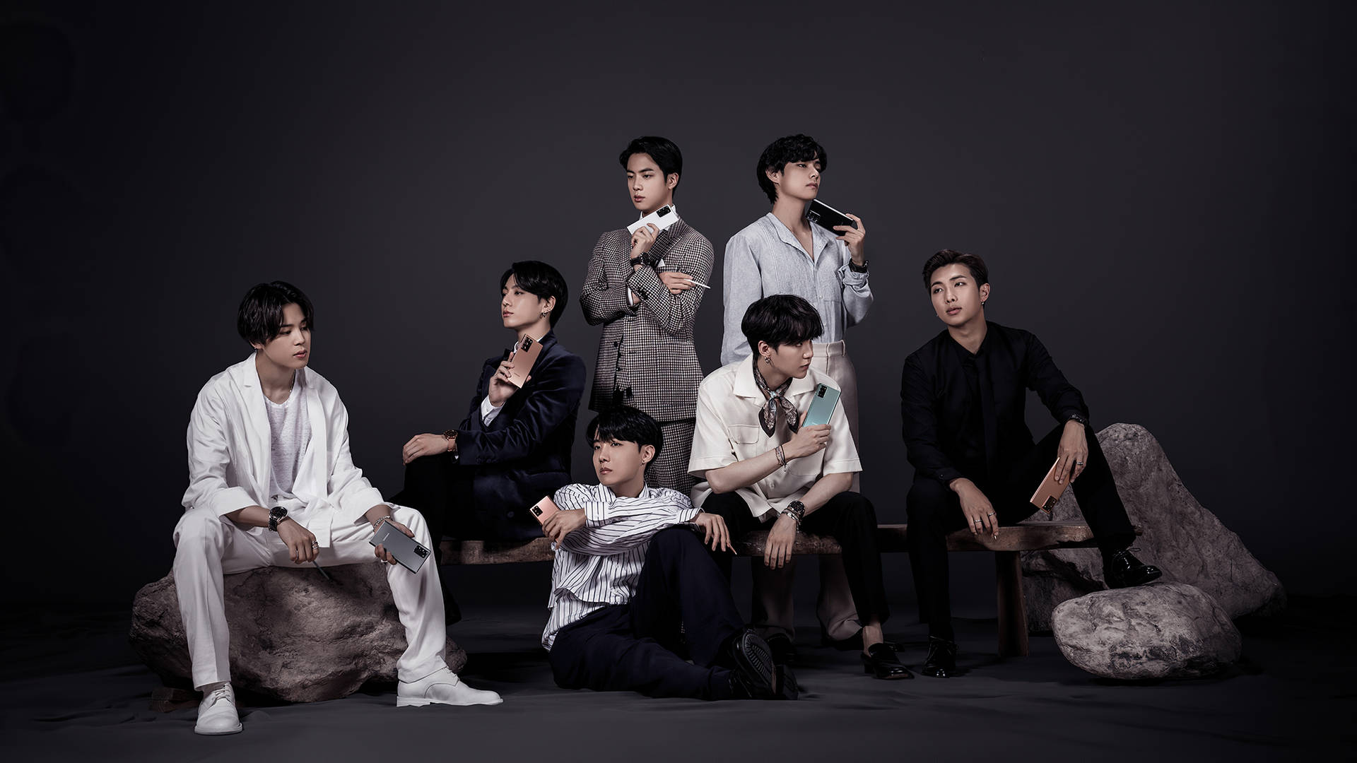 BTS 七位帥氣男孩 3840x2160 監視器壁紙
