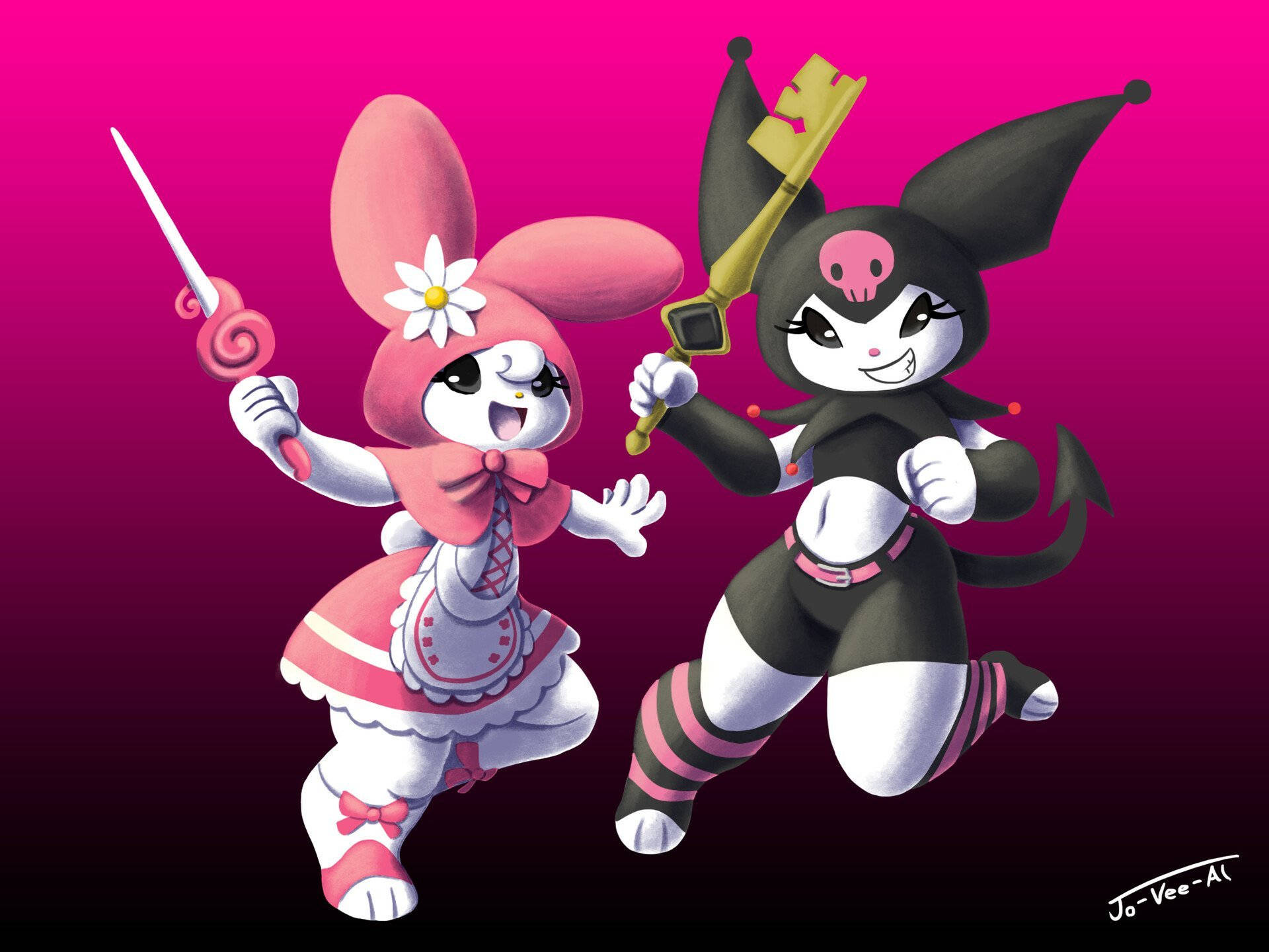 3D My Melody 與 Kuromi 頭像