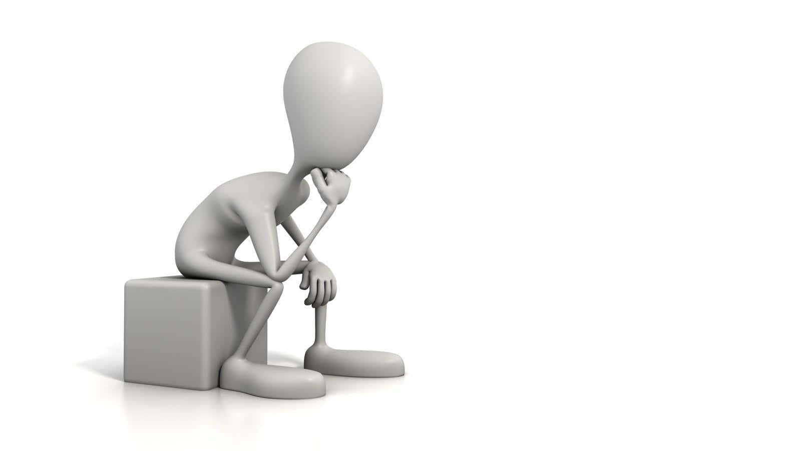 3D 男人坐喺箱上 壁紙