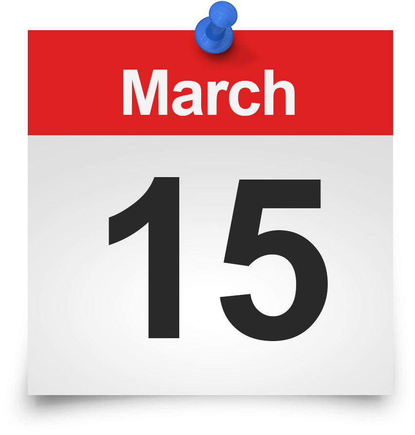 3月15日日曆圖標 壁紙