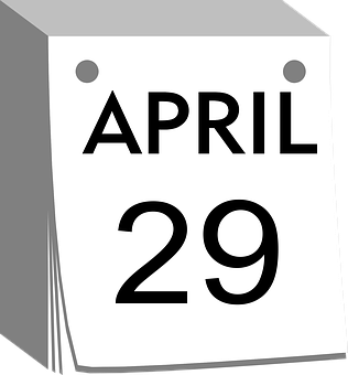 4月29號日曆頁 壁紙