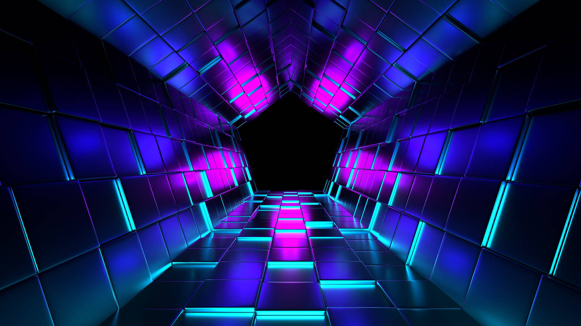 4D 超高清霓虹隧道