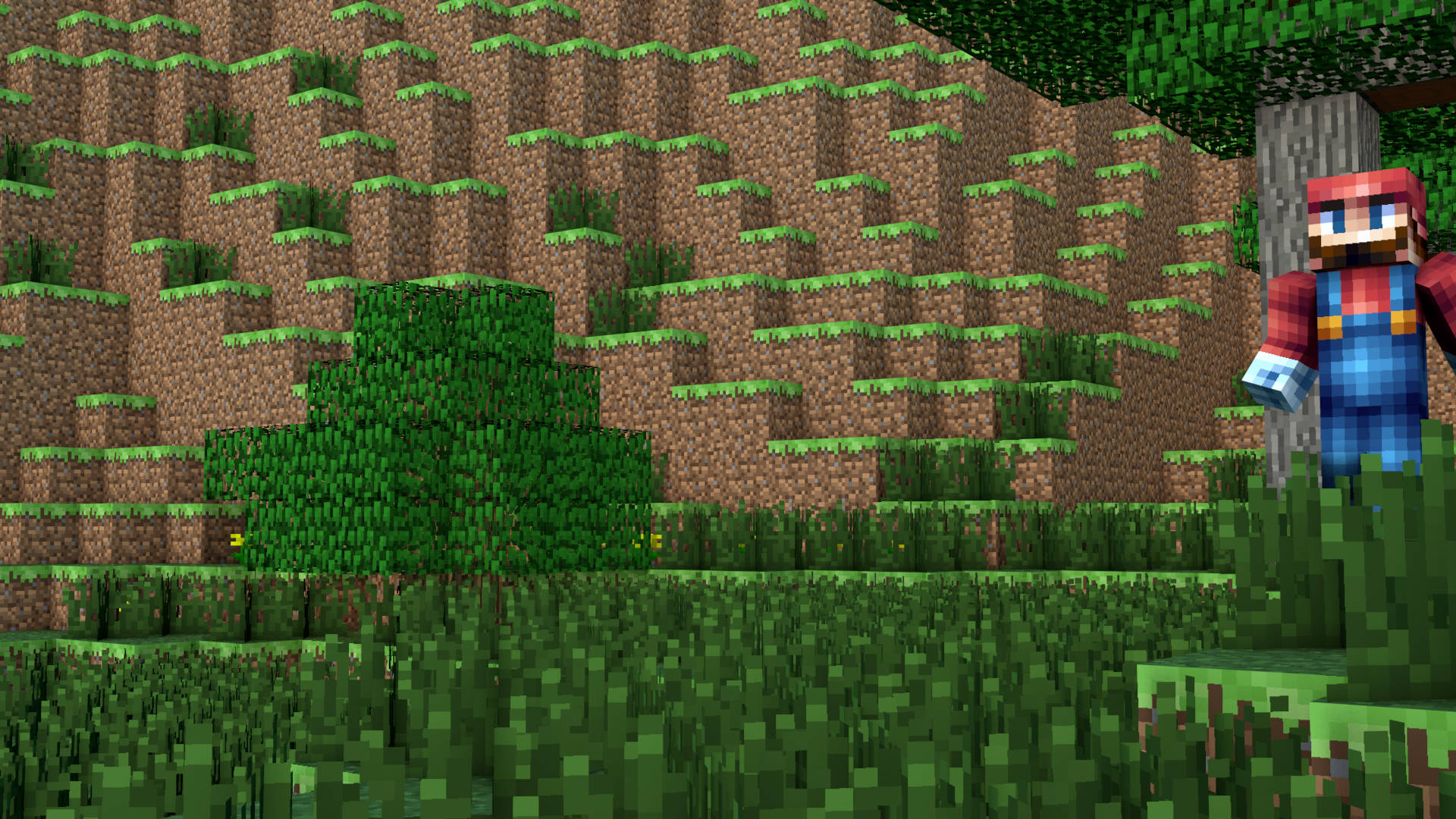 4K Minecraft磚塊山脈