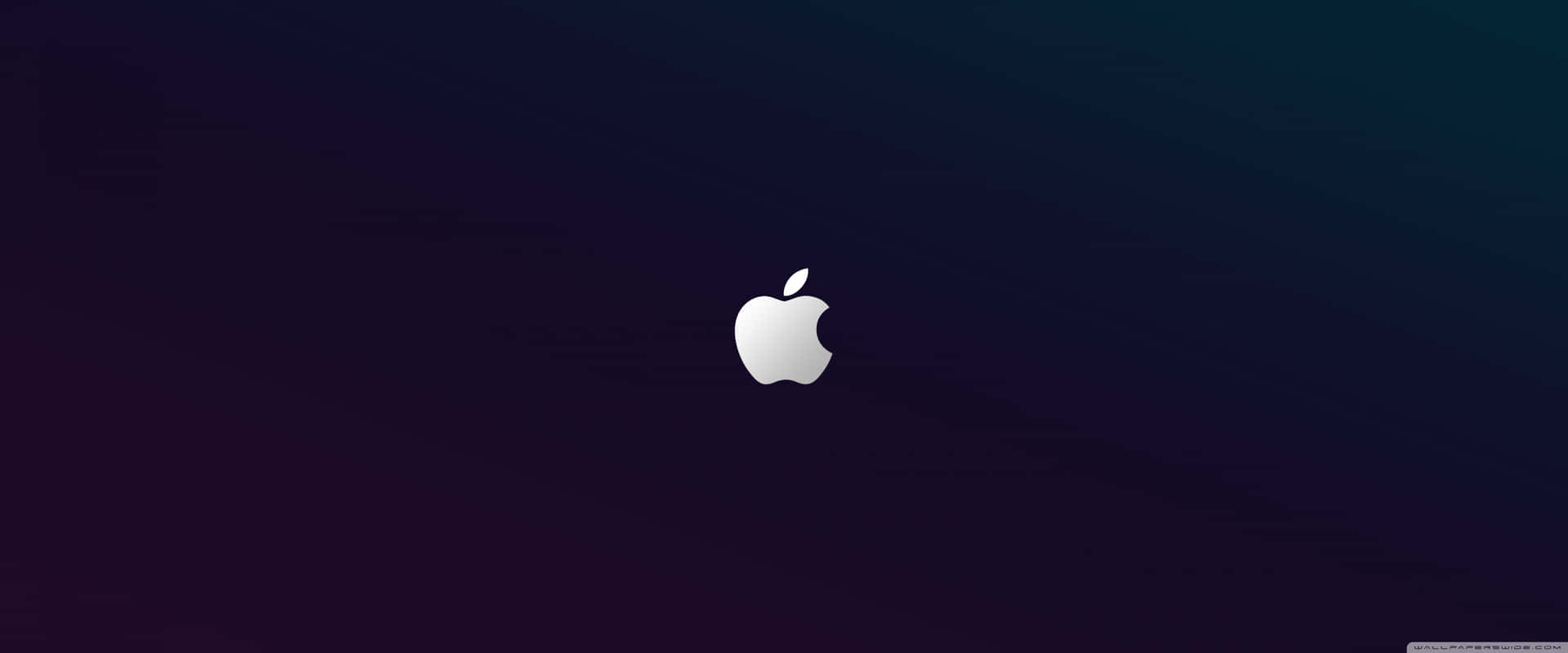 深色漸變背景上的Apple標誌