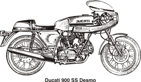 杜卡迪900 S S Desmo復古摩托車 壁紙