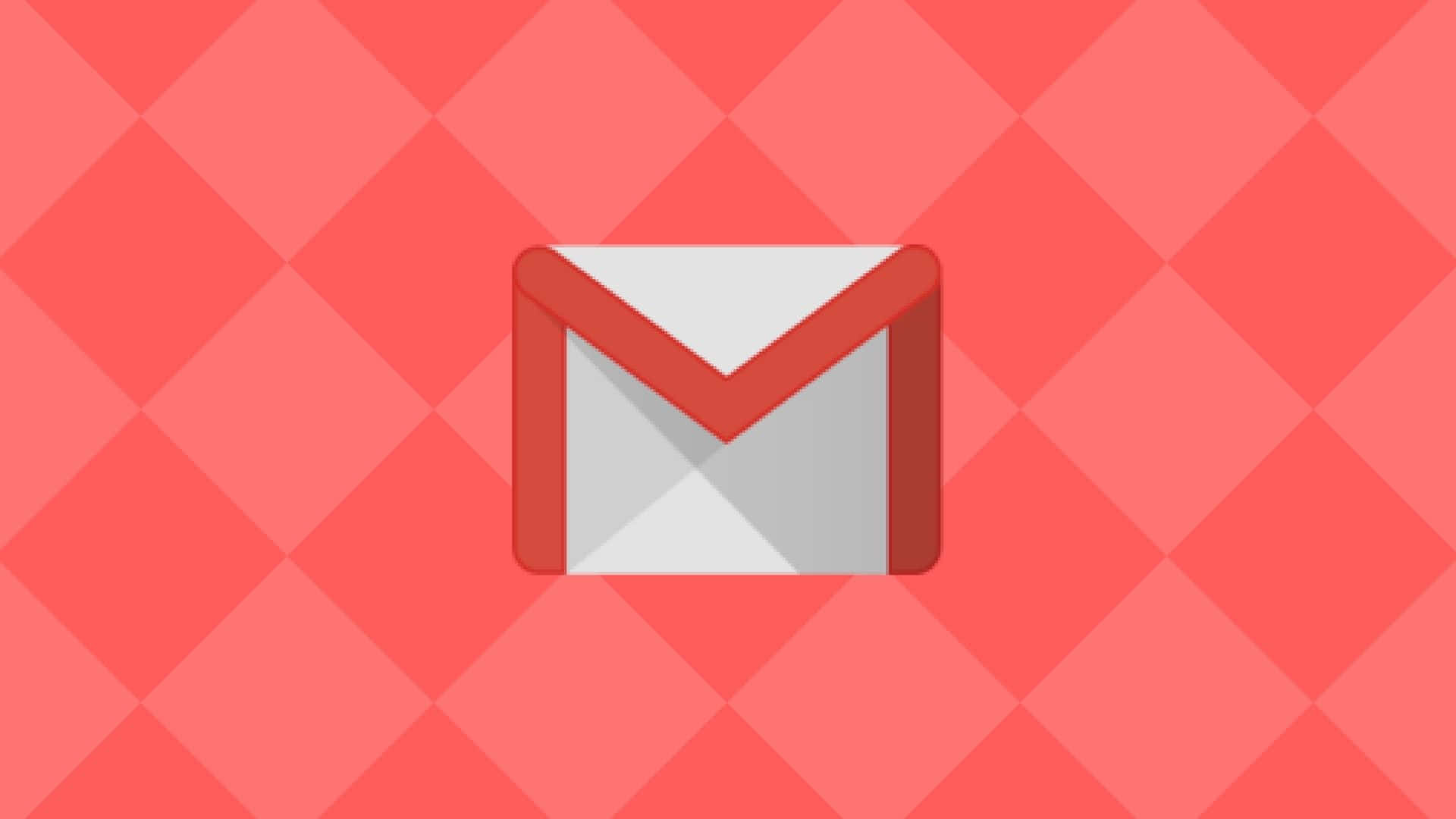 Gmail標誌圖示在紅色菱形背景上
