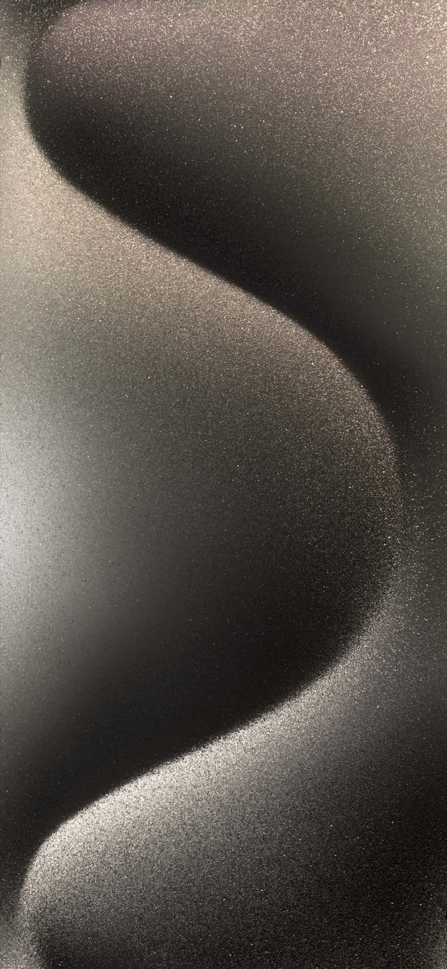  壁紙 — 單色抽象構圖，流暢的曲線帶有細微紋理和漸變照明。
